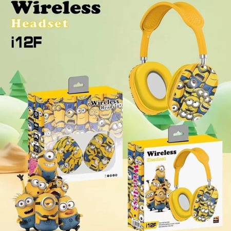 ماركة غير محددة - سماعات رأس بلوتوث أطفال i12F - مينيونز