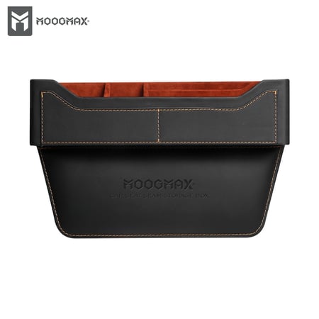 موج ماكس - صندوق ومنظم تخزين للسيارة، جلد، اسود