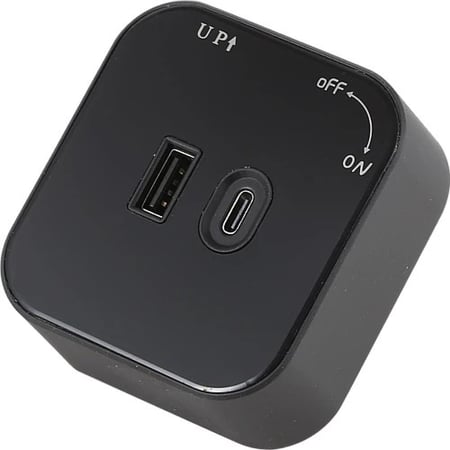 راس فيش مجرى  مربع اسود مجوز USB+TYPE-C توفل