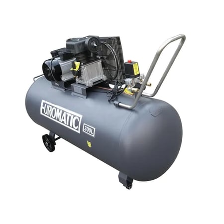 Euromatic كمبرسر هواء 300لتر ضاغط هواء كهربائي، 300 لتر، 3 حصان، 220 فولت، 60 هرتز ضمان صيانة 6أشهر