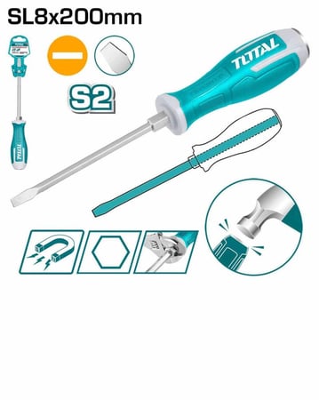توتال مفك راس حديد 8*200 متين 82006