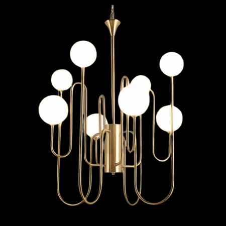 ثريا زجاجية بتصميم أنيق– إضاءة فاخرة لديكور عصري وكلاسيكي