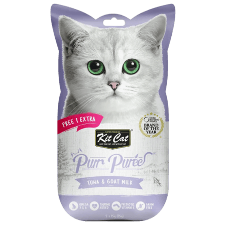 كت كات مكافآت تونا وحليب الماعز (4+1×15 جم)