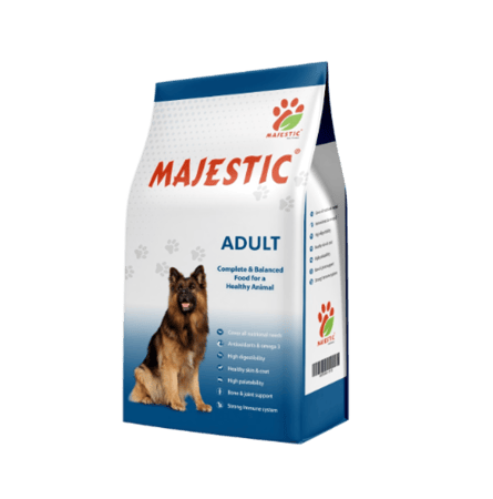 طعام ماجستيك الجاف للكلاب البالغة وزن 4 كيلو