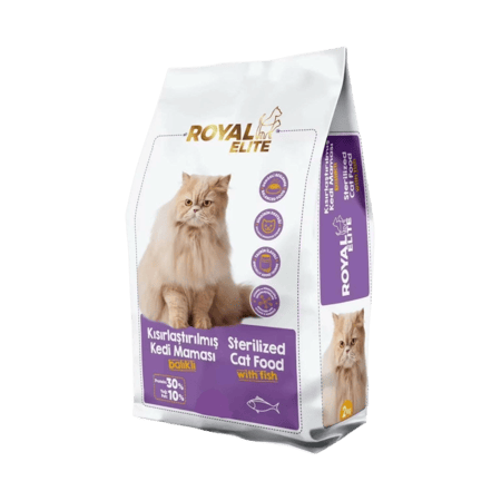 رويال إيليت طعام القطط المعقمة بالسمك 15 كجم