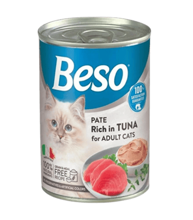 معلبات بيسو بالتونة للقطط البالغة 400 جرام