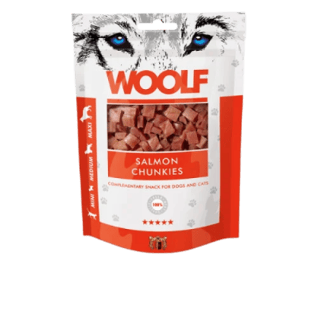 وولف وجبة خفيفة سمك السالمون للكلاب - 100 جم