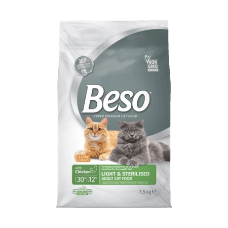 طعام للقطط المعقمة بيسو 7 كيلو