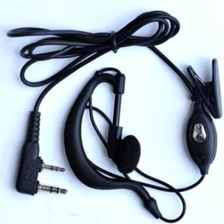 Baofeng UV-5R أصلية سماعة لاسلكية تخاطب UV 5R PTT مع ميكروفون K منفذ سماعة رأس لـ 888S