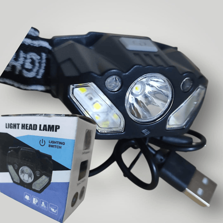 كشاف رأس بخمسة أوضاع إضاءة LED