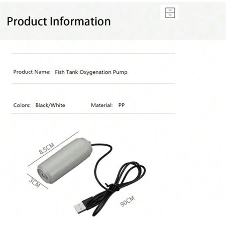 مضخة اكسجين لحوض الاسماك