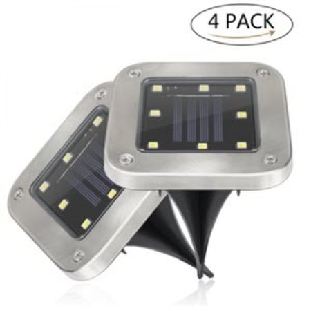 4 قطع الطاقة الشمسية الإضاءة 8 LED