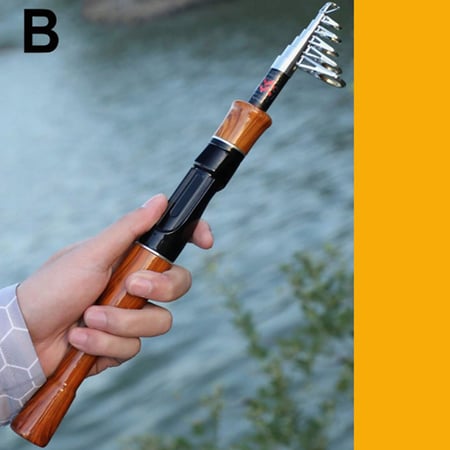 قصبة صيد بالطراز الخشبي المميز صلابه وقوة