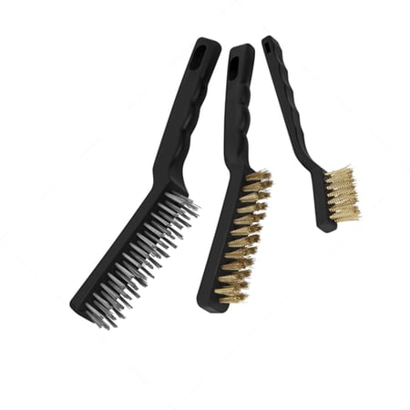 فرشاة سلك لتنظيف عدد ثلاثة