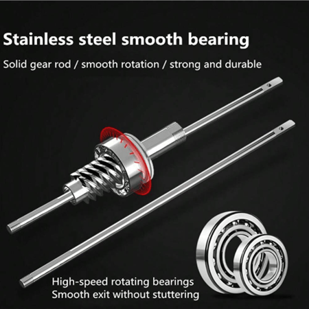 بكرة صيد خفيفة مطوية مع خط صيد بطول 1968.5 بوصة،