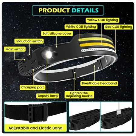 ;كشاف رأس بمستشعر