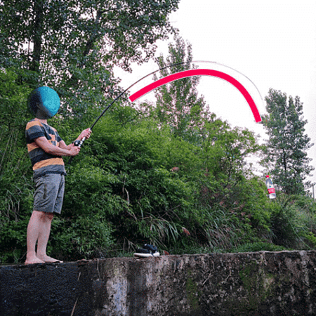 قصبة صيد بطول 1.5m تلسكوبي