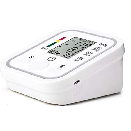جهاز قياس ضغط الدم اوتوماتيكي ورقمي برباط لمنطقة اعلى الذراع قابل للحمل للاستخدام المنزلي