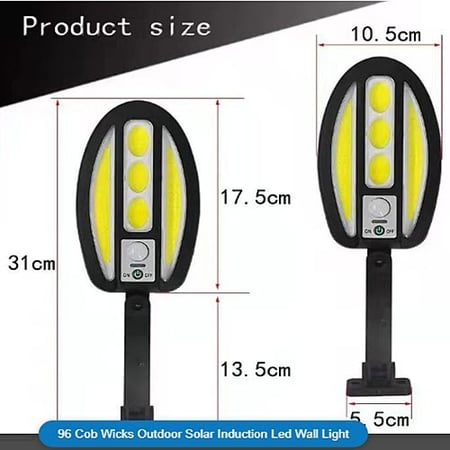 اظاءة شمسية LED بمستشعر حركة