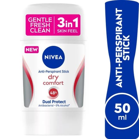 نيفيا مزيل عرق ستيك دراي كومفورت للنساء 50 ملNivea Antiperspirant Dry Comfort Women Stick 50 ml