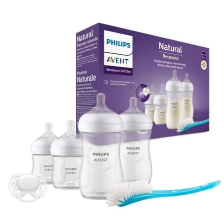 طقم الرضّاعات الطبيعية لحديثي الولادة من فيليبس أفنت  - 4 رضّاعات  Philips Avent Natural Newborn Feeding Bottle Set - 4 Bottles