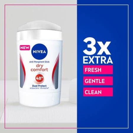 نيفيا مزيل عرق ستيك دراي كومفورت للنساء 50 ملNivea Antiperspirant Dry Comfort Women Stick 50 ml