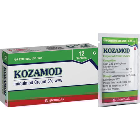 كوزامود 5% كريم 12 كيسKozamod 5% Cream 12 Sachet