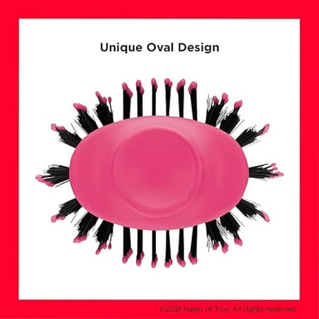 فرشاة مجفف وفوليوم الشعر ون ستيب من ريفلون , وردي