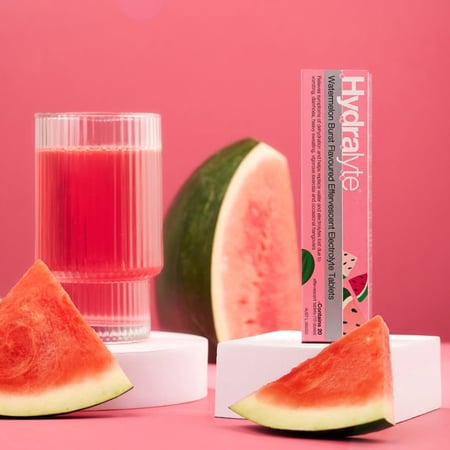 هيدرالايت أقراص فوارة إلكتروليت بنكهة البطيخ المنعش – 20 قرص Hydralyte Watermelon Burst-Flavoured Effervescent Electrolyte Tablets – 20 Eff Tabs