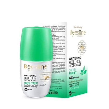 بيزلين مزيل عرق رول أون لتفتيح البشرة برائحة الغابة الخضراء 50 ملBeesline Deo Roll On Whitening Green Forest 50 ml