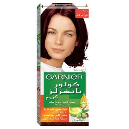 صبغة شعر غارنييه كولور ناتشورال بني أحمر غامق 3.6