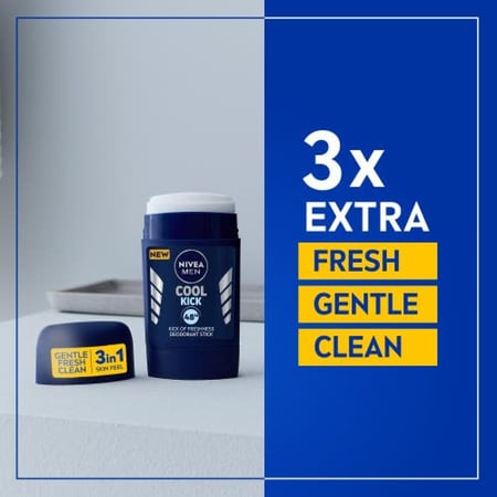نيفيا مزيل عرق ستيك كول كيك 50 ملNivea Deo Stick Coll Kick 50 Ml