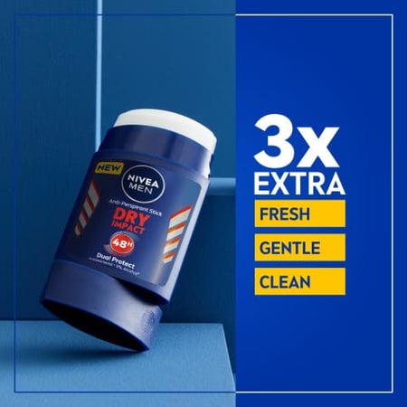نيفيا مزيل عرق ستيك دراي إمباكت 50 ملNivea Deo Stick Dry Impact 50 Ml