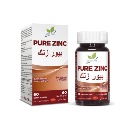 بيور زنك 30 مجم مكمل غذائي – 60 كبسولة Pure Zinc 30 mg Dietary Supplement – 60 Capsules
