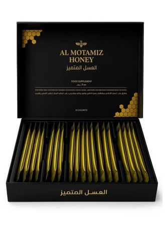 العسل المتميز مع الجنسنج والمكملات المغذية – 20 كيس ALMOTAMIZ Honey with Ginseng & Nutrients – 20 Sachets
