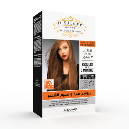 إل سالونيه بروتين مجموعة لتنعيم الشعر بزيت بذر الكتان Il Salone Protein Straightening Kit with Linseed Oil