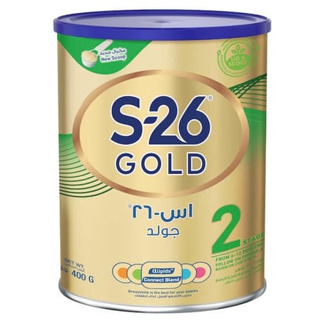إس - 26 جولد حليب أطفال المرحلة (2) 400 جم