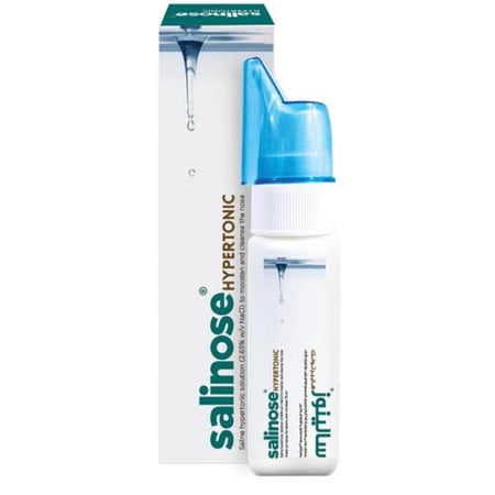 سالينوز بخاخ أنفي عالي الملوحة نفاث 75 ملSalinose Hypertonic Nasal Jet Spray 75ml