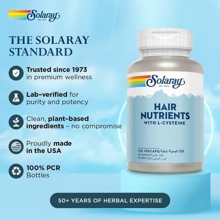سولاراي مغذيات الشعر مع إل-سيستين - 120 كبسولة 120 Capsules