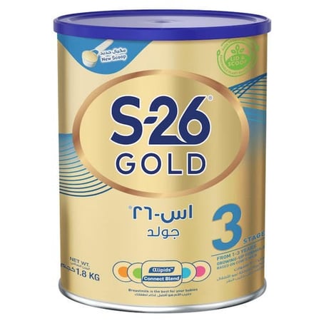 إس - 26 جولد حليب أطفال المرحلة (3) 1800 جم