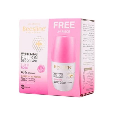 بيزلين مزيل عرق رول أون - عرض على عطر زهرة البلسان (1+1)Beesline Deo Roll On Elder Rose Offer (1+1)