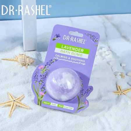 د. راشيل كورة استحمام لتفتيح وترطيب البشرة باللافندر – 100 جم / Dr. Rachel Whitening and Moisturizing Bath Bomb with Lavender – 100 g