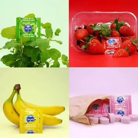 واقي ذكري سكِينز نكهات 16 قطعة