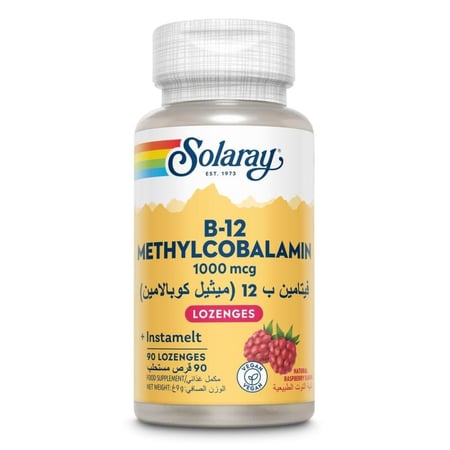 سولاراي ب-12 ميثيل كوبالامين 1000 ميكروغرام - 90 قرص مستحلب