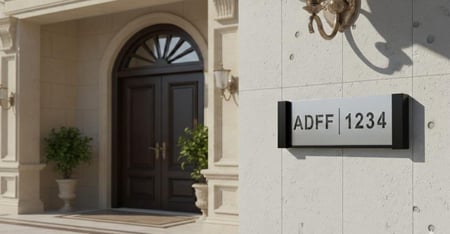 العنوان الوطني( خشب مع ستانلس ستيل)-مع LED