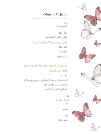 باقة الولادة الذكية (طبيعية + قيصرية)