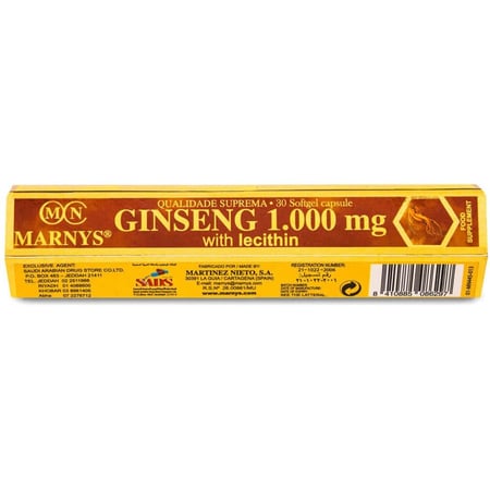 Marnys Ginseng 1000 mg 30 Capsules