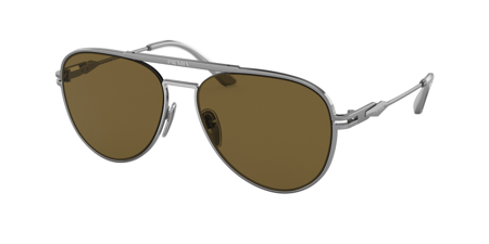 برادا نظارات شمسية رجالية  معدن غنميتال موديل S;PRADA;54ZS, 57, 16F, 01T