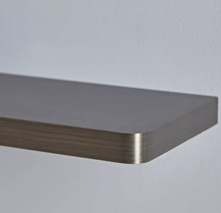 رف خشبي عائم بزاوية  منحنية  23*80 سم