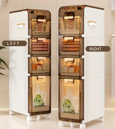 ادراج تخزين بلاستيك 4 دور متعددة الاستخدامات مقاومة للماء